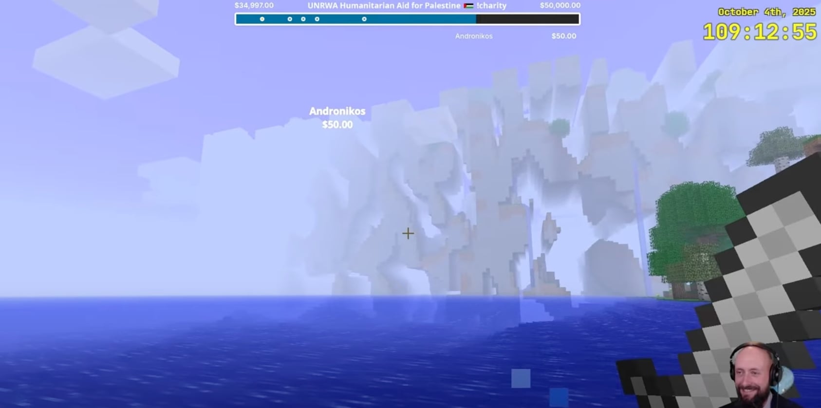 Minecraft實況主花14年走到「邊境之地」，不靠傳送的史詩級慈善跋涉