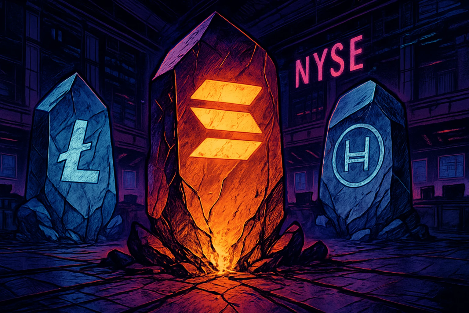 Solana、LTC、HBAR 現貨 ETF 今晚上市美交易所！支持質押點燃山寨幣基金新篇章